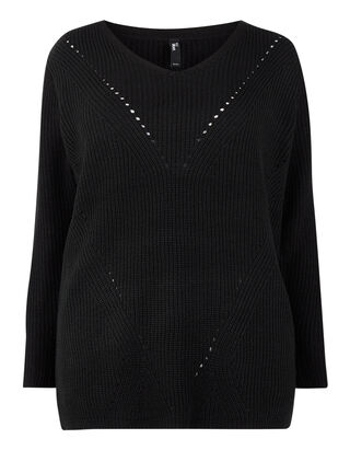 Damen Pullover mit Lochmuster 