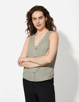 Top - einfarbig - dunkelgr&uuml;n