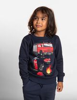 Dukserica - Prednja štampa - tamno-plava