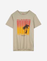 T-Shirt - Print - beige