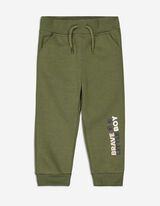 Hlače za jogging - Print - tamno zelena