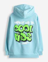 Sweatshirt - R&uuml;ckenprint - hellblau