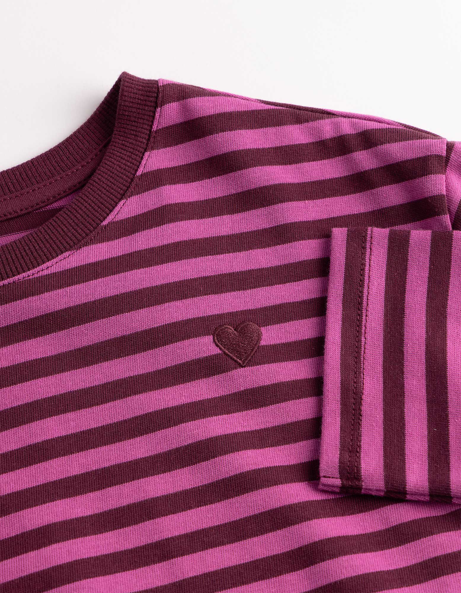 Longsleeve - Loose fit - Bessenrood