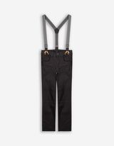 Pantaloni - Bretelle - grigio scuro