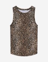 Top - Leopardenmuster - beige