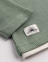 Longsleeve - Wafelstructuur - groen