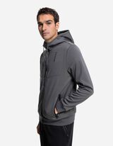 Felpa aperta - Imbottitura - grigio scuro