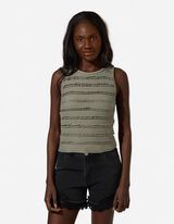 Cropped Top - Spitze - Gr&uuml;n