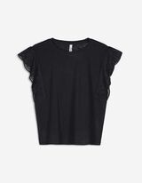 Shirt - Ärmel mit Volants