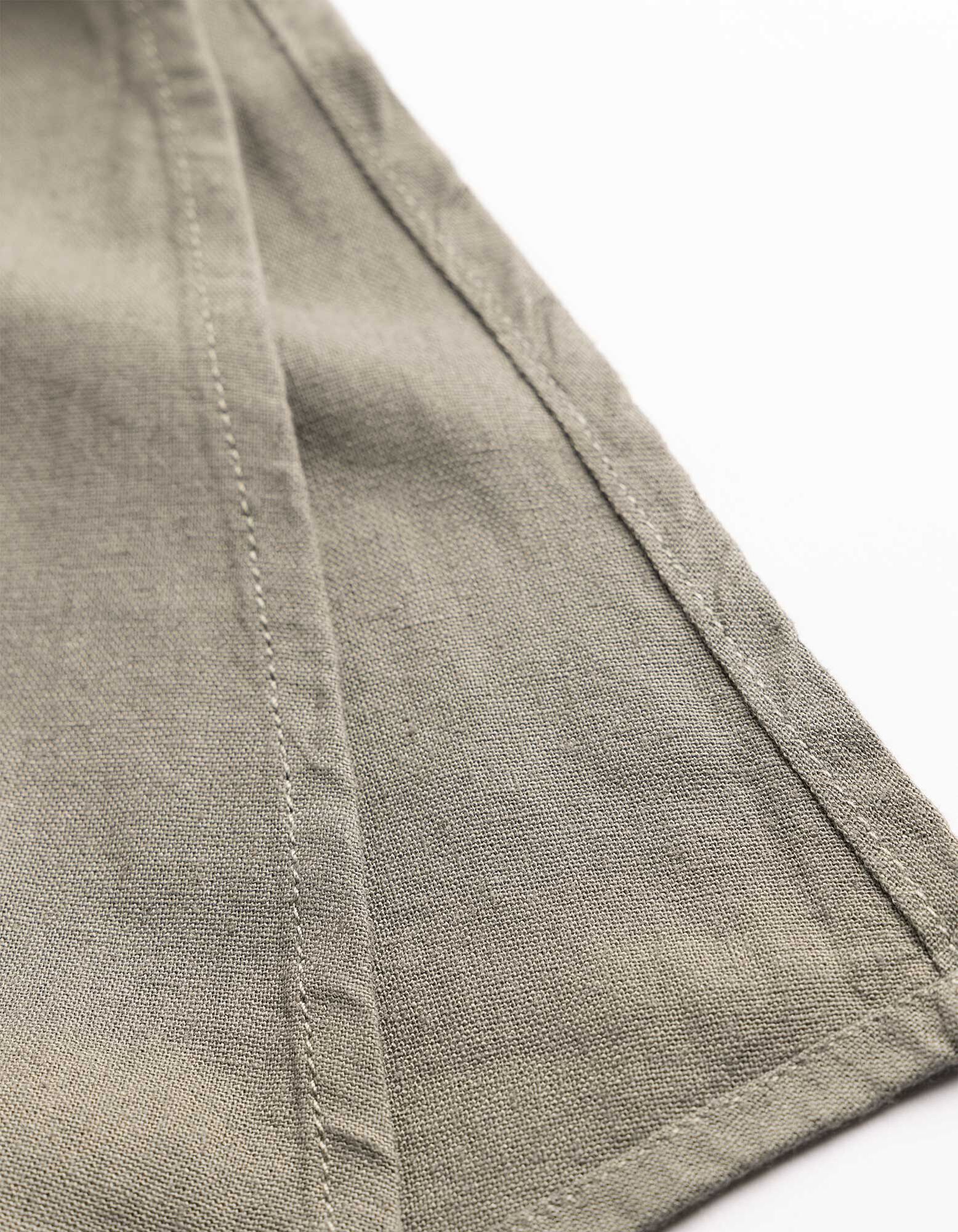 Jurk - Linnenlook - groen