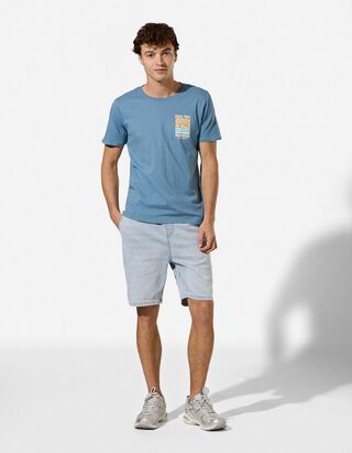 Jeansshorts - Jogger Fit - Hellblau