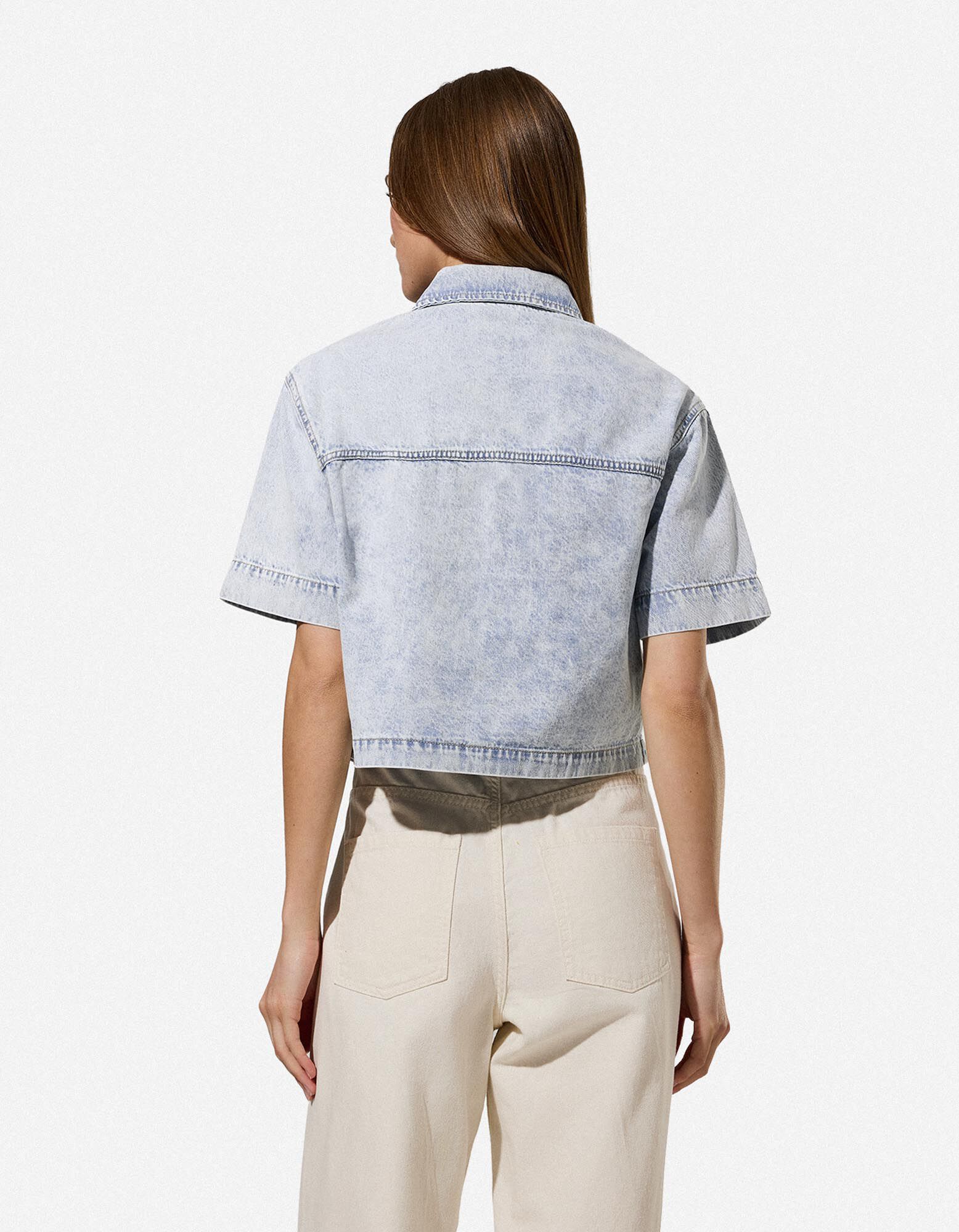 Chemise en jean - denim bleu clair - bleu clair