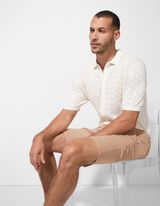 Chino šortky - Směs bavlny - béžová