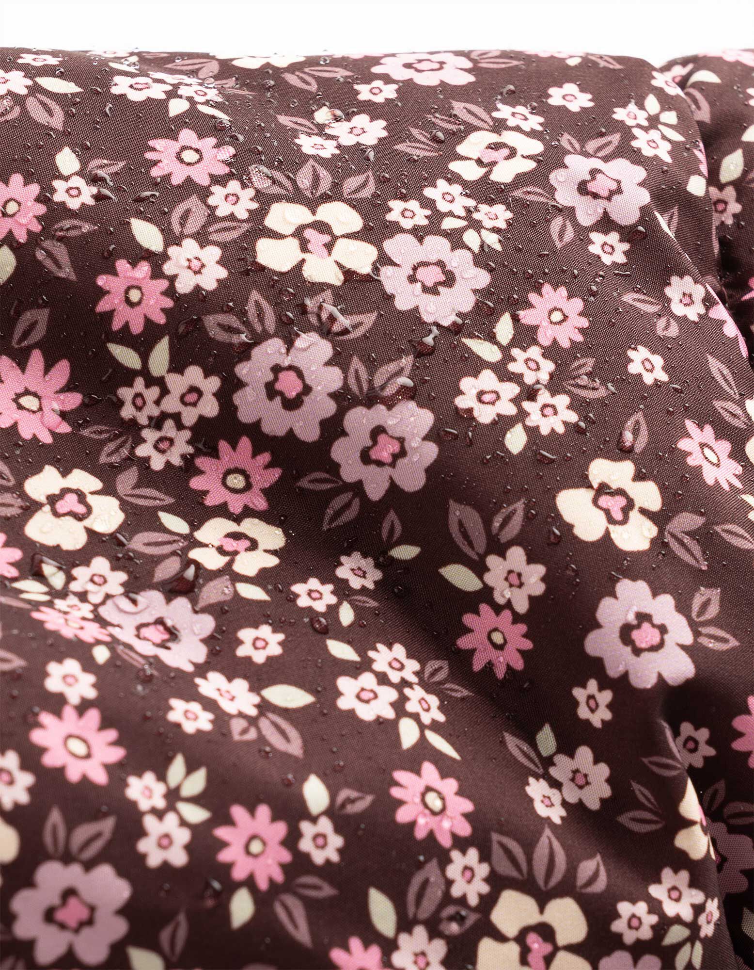 Winterjacke - Allover-Print - Dunkelbraun