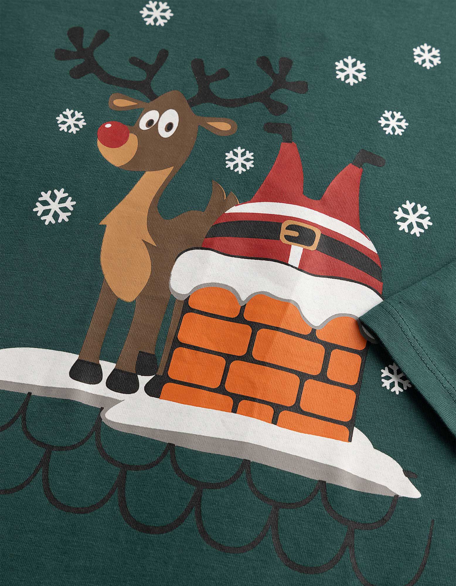 Langarmshirt - Christmas - Dunkelgr&uuml;n