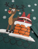 Langarmshirt - Christmas - Dunkelgr&uuml;n