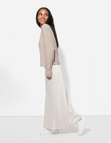 Longsleeve - Geribde structuur - beige