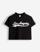 T-shirt - Met kant - Zwart