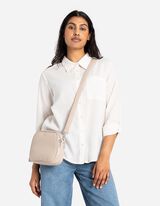 Borsa a tracolla - Scomparto zippato all’interno - beige