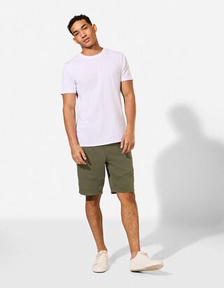 Shorts - Twill - dunkelgr&uuml;n