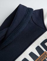 Kapucnis felső - Elülső nyomtatás - sotetkek