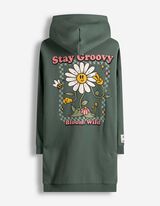 Abito - Stampa sul retro - verde