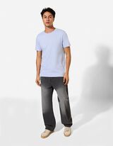 T-shirt - Unicolore - bleu clair