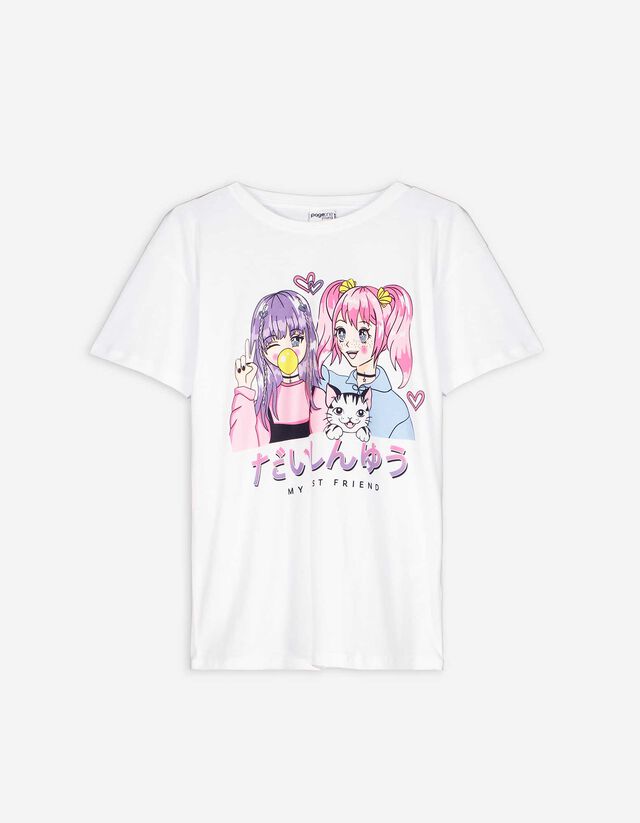 Póló - Hatsune Miku - feher