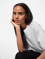 T-shirt - Application - blanc