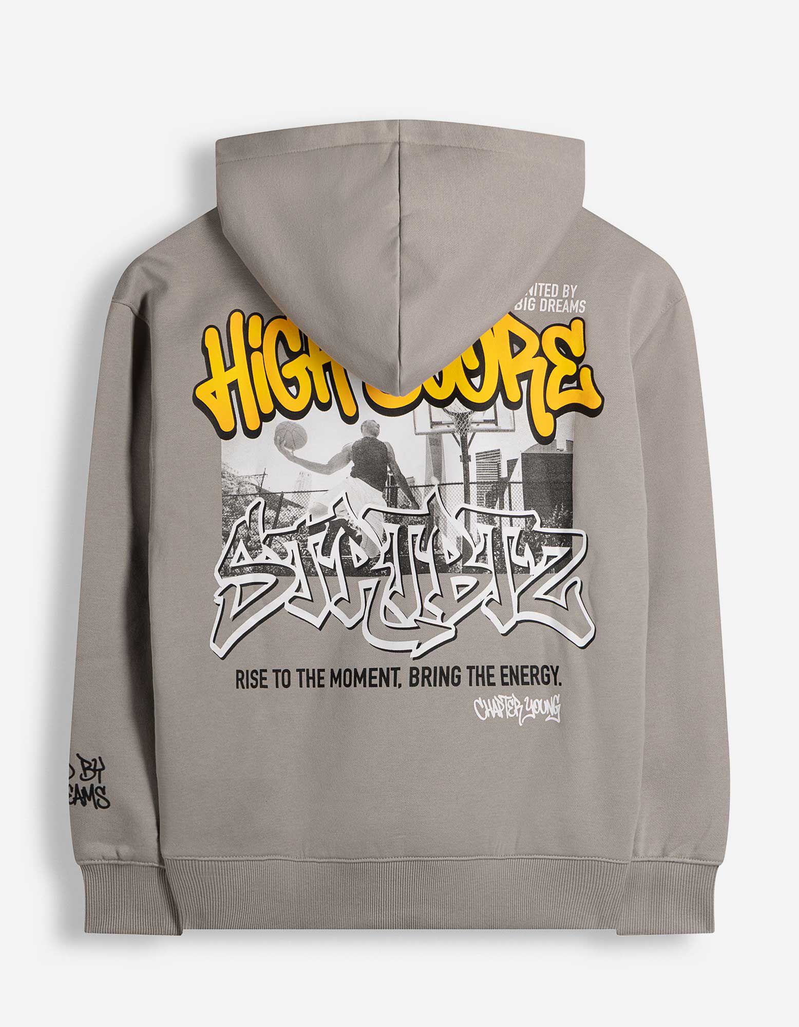 Hoodie - Oversized Fit - Hellgrau