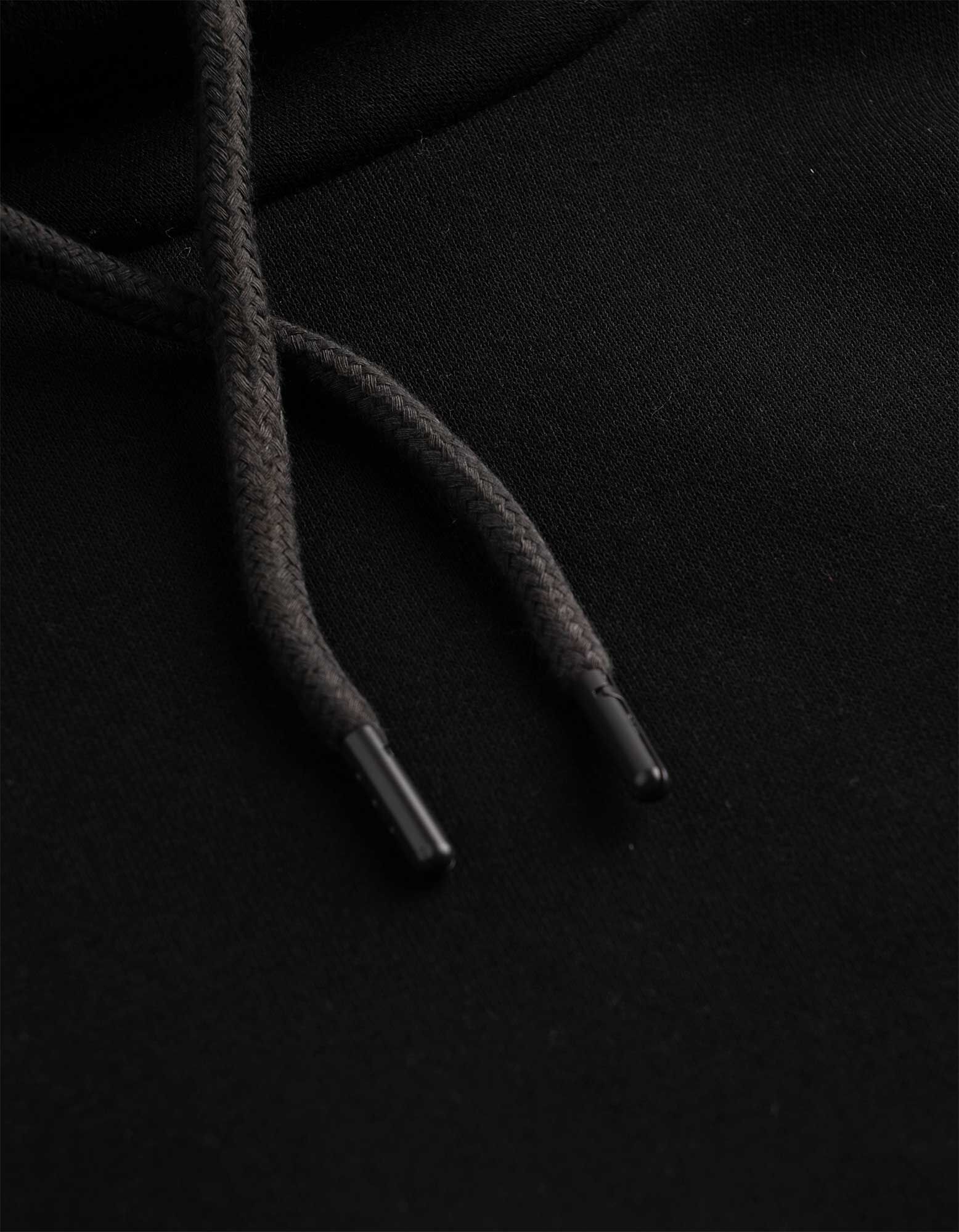 Sweatshirt - Schalkragen - Schwarz