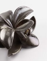 Haarklammer - einfarbig - hellgrau