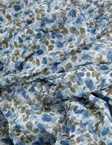 Eșarfă loop - Imprimeu allover - Albastru deschis