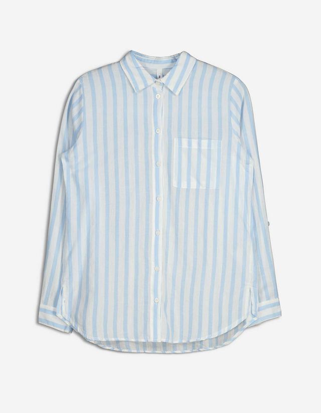 Camicia blusata - Oversized Fit - celeste