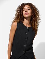 Weste - Jersey - schwarz