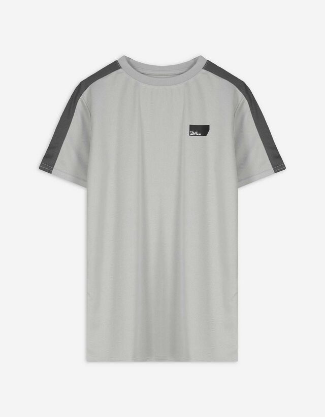 T-Shirt - Mesh - grau