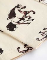 Leggings - Allover-Print - beige