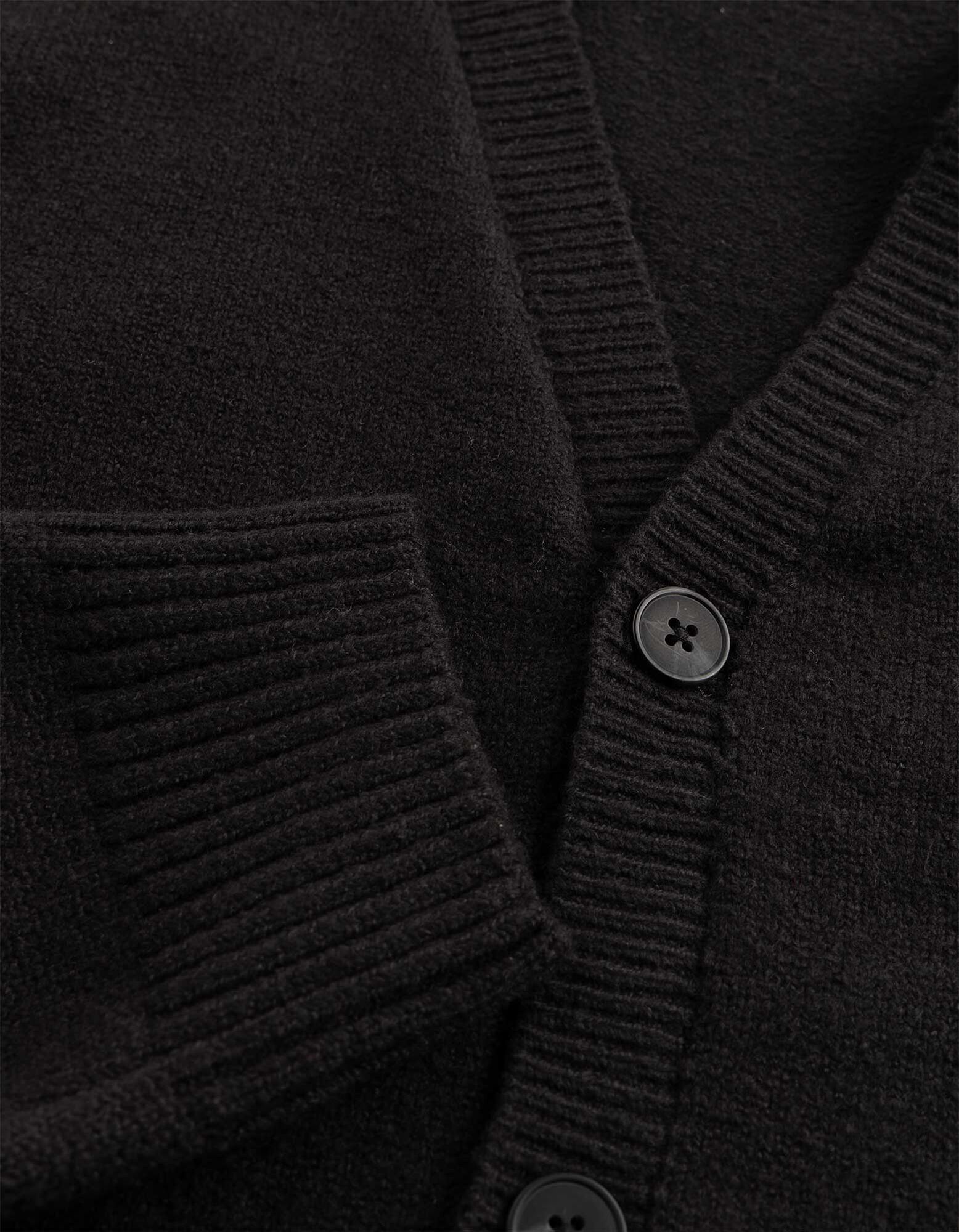 Cardigan - Knopfleiste - Schwarz