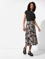 T-Shirt - einfarbig - schwarz