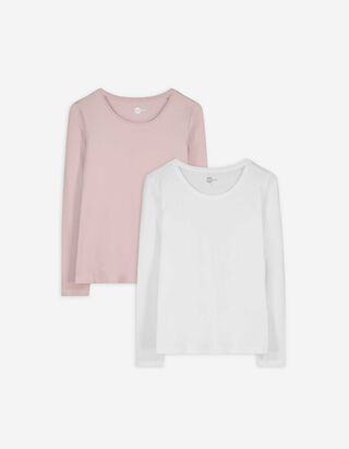 Tričko s dlh&yacute;mi ruk&aacute;vmi - balenie po 2 kusoch