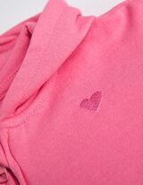 Felpa aperta - Ricami - rosa fucsia