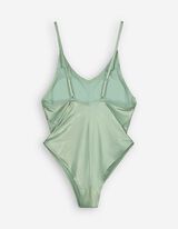 Jednodílné plavky - Recyklovaný polyester - zelena