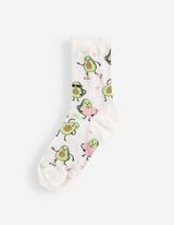 Socken - Allover-Muster - Off-White