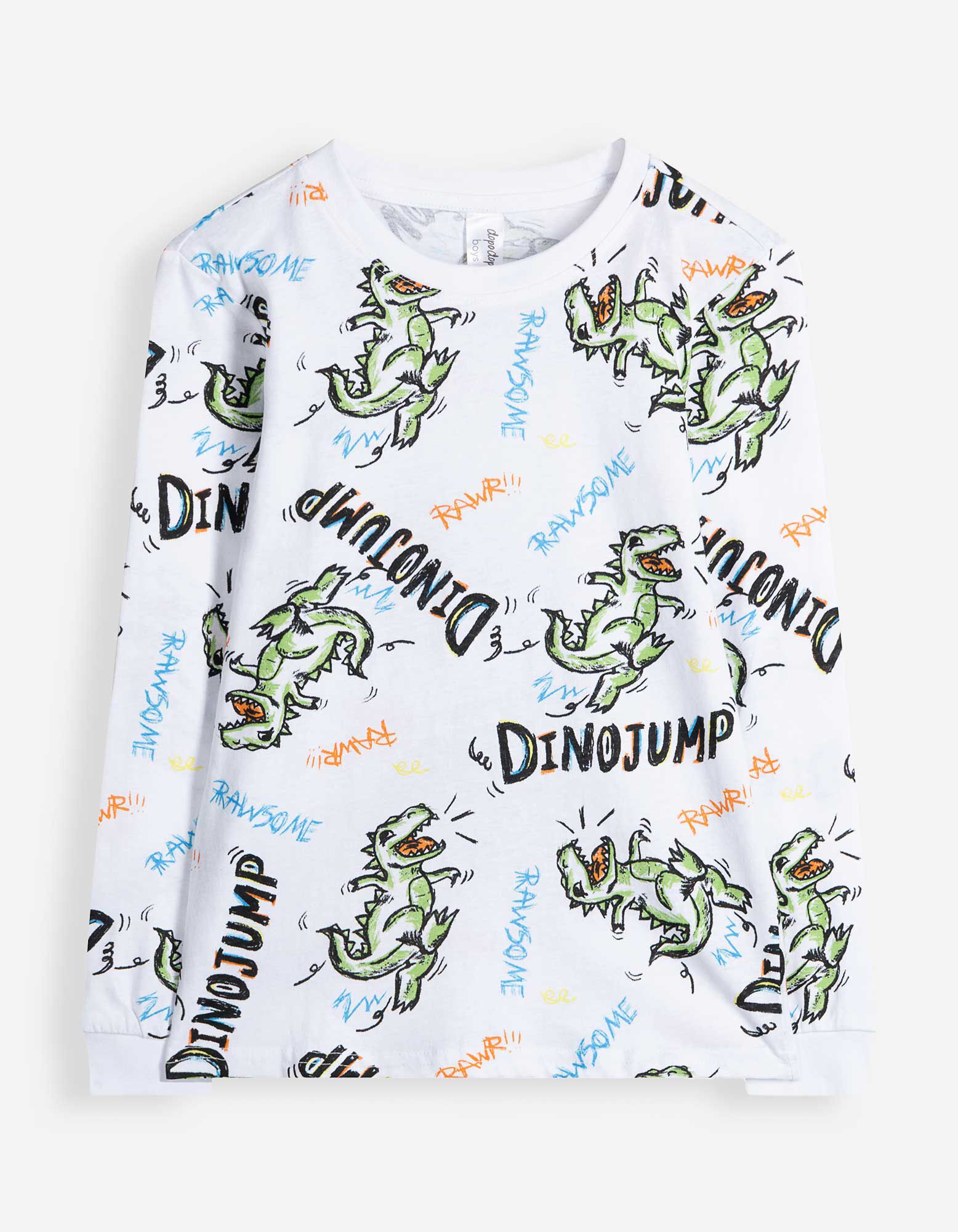 Pyjama set van shirt en broek - Set van 3 - wit