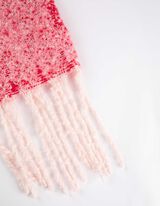 Șal - Aspect de lână - Roz