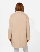 Mantel - Baumwoll-Mix - hellbraun