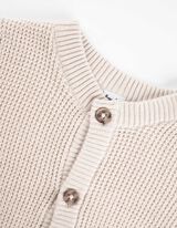 Pletený sveter - Nášivka - svetloseda