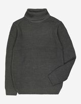Maglione - Collo dolcevita - grigio