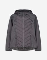 Dygsniuota striukė - Atstumia vandenį - tamsiai pilkas