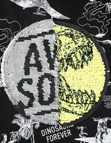 T-shirt - Paillettes doubleface - nero